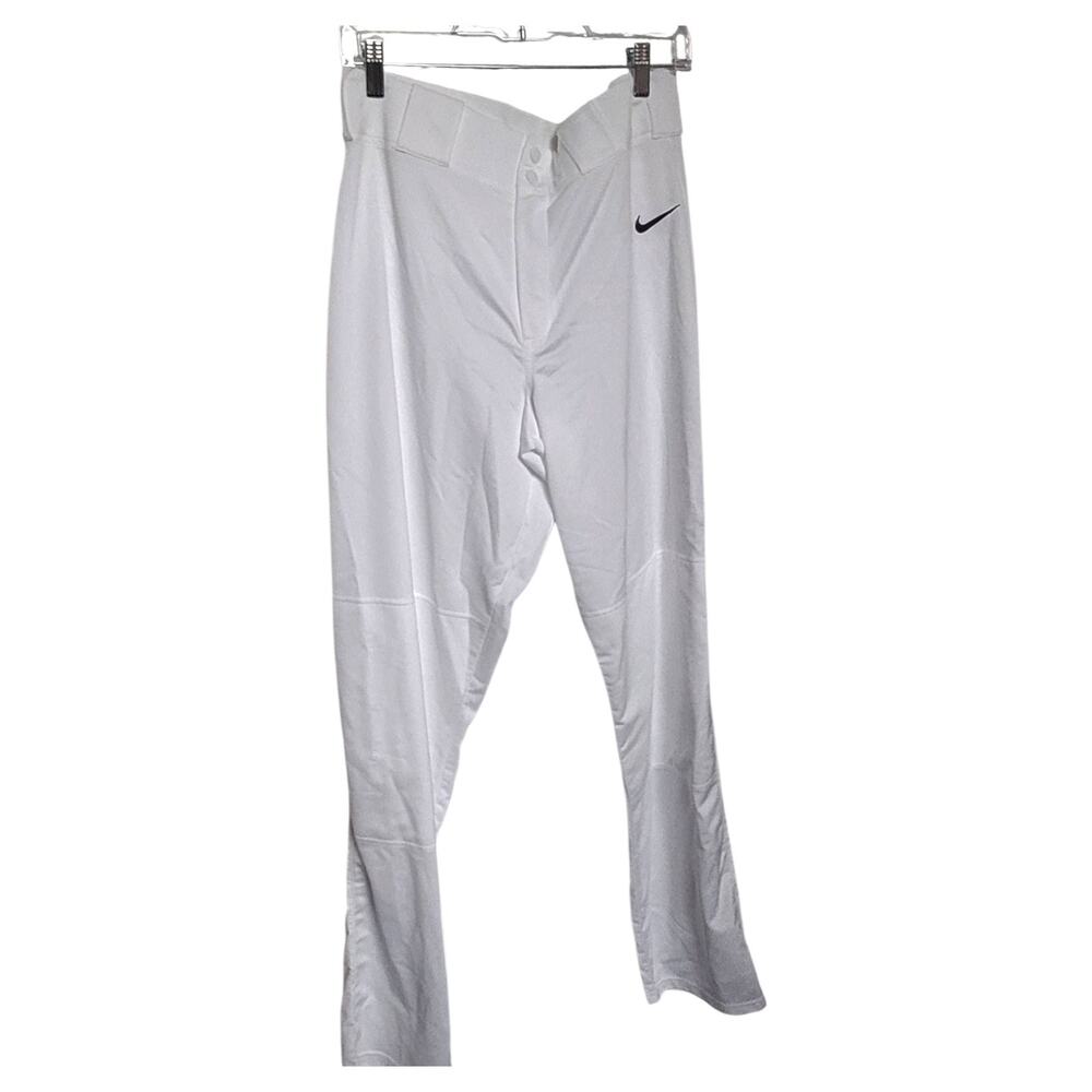 Nike Mens Team Vapor Pro Pant Piped White Size Large Baseball Sports - Picture 8 of 9